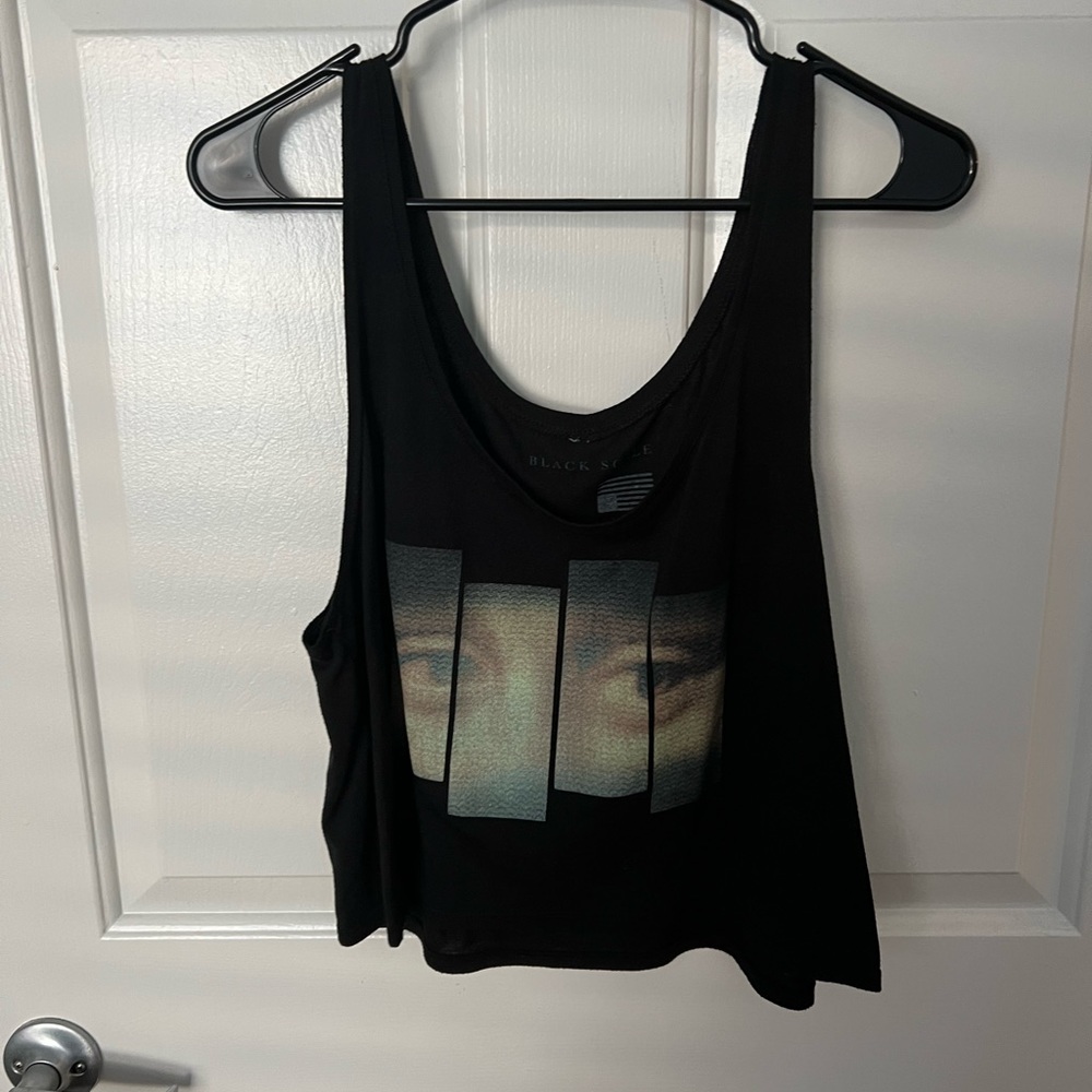 Black Scale Tank Top